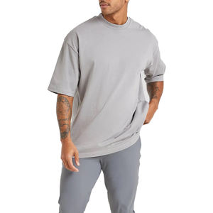 Haute qualité graphique Boxy coupe courte poids lourd hommes T-shirts décontracté sonnerie été Hip Hop Street Style T-shirt pour hommes - Product Image 3