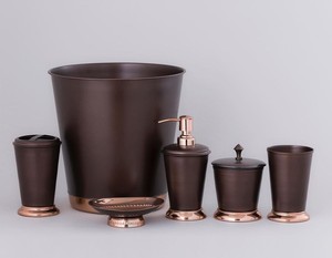 ชุดห้องน้ำยอดนิยมสำหรับแชมเปญเซรามิกและสีขาวสำหรับวิธีอาบน้ำที่มีประสิทธิภาพเพื่อให้มือของคุณสะอาดสบู่เหลว - Product Image 2