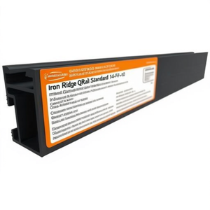 Riel Solar IronRidge QRail Estándar de 14 Pies, Color Negro, QMR-RS14-B-60 - Product Image 2
