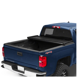 4x4 impermeable vinilo negro/PVC suave tri-fold cubierta de cama de camión para Ford Ranger para Hilux Revo <span class=keywords><strong>Vigo</strong></span> y Chevy Silverado - Product Image 2