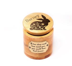 Urne en bois pour animaux de compagnie pour cendres chien chat boîte cercueil de crémation personnalisé gravé sur mesure petit moyen grand - Product Image 1
