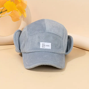 หมวกเด็กผ้าลูกฟูกสไตล์หรูหมวกพอดีโลโก้ออกแบบได้ตามต้องการจากเวียดนามสำหรับกีฬาฤดูหนาวเช่นขี่จักรยานและตกปลา - Product Image 5