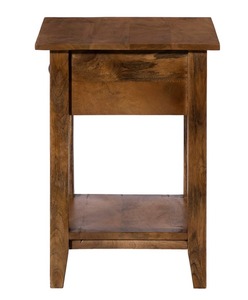 Table de chevet classique moderne en bois avec tiroir de rangement Mobilier de chevet pour chambre ou salon à usage domestique ou appartement - Product Image 2