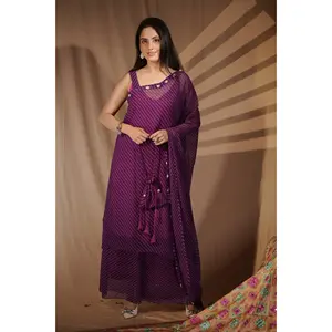 Robe de soirée kaftan fourreau violet royal, simple, élégante, contemporaine, couture, boutique, collection de vente en gros et d'exportation - Product Image 5