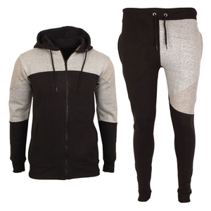 Haute qualité hommes survêtements respirant confortable ajusté polaire survêtements pour hommes grande taille uni blanc pour l'hiver - Product Image 1