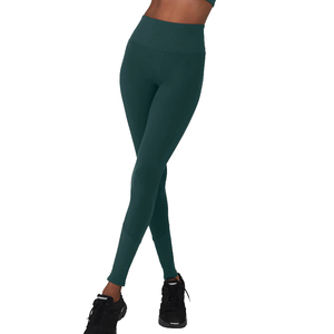 Top Quality Design Women Sea <b>Green</b> Colour Stretchable Round Neck Cross Back <b>Sports</b> <b>Bra</b> and High Waist Leggings - Product Image 5