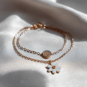 Pulsera de Plata de Ley 925 con Dije de Flor Personalizado de Moda, Joyería OEM ODM - Product Image 1