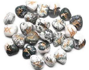 Gran oferta, juego de Runas de ágata de árbol Natural de 25 piezas, cristales curativos tallados de la mejor calidad, piedra semipreciosa muy buscada - Product Image 6