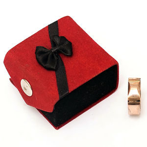 แหวนโมคุเมะ แกเน ทรงสี่เหลี่ยม งานแฮนด์เมด แบรนด์ Burraq พร้อมกล่องใส่แหวน ของขวัญที่สมบูรณ์แบบสำหรับคุณพ่อ สามี แฟน  รับผลิตตามแบบ (OEM)  ปรับแต่งได้ - Product Image 5