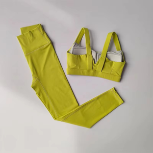 Seamless Yoga Set for Women, Workout Sportswear, Gym Clothing, Fitness, Push Up Bra, High Waist <b>Leggings</b>, 2Pcs Sports Suits - Product Image 5