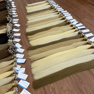 Extensiones de cabello con cinta virgen Rubia de trama Genius, ONDA DE AGUA Flexible Fumi, gran cantidad, sin enredos, onda recta sedosa - Product Image 4