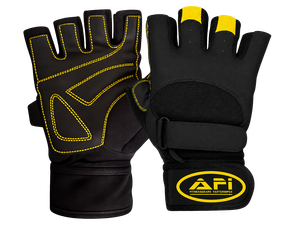 Guantes Deportivos Negros Unisex de Medio Dedo, de Cuero PU, con Cierre de Tirón, Transpirables, para Levantamiento de Pesas, Gimnasio, Entrenamiento, Protección de Manos - Product Image 1
