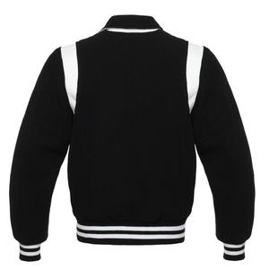 2025 patchs de broderie OEM collège Baseball veste Varsity Bomber Letterman support respirant décontracté hiver tissu léger à capuche - Product Image 2