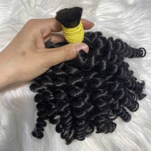 Vendeur de confiance Vente en gros d'extensions de cheveux humains vierges vietnamiens Perruque de cuticules alignés courts bouclés avec dentelle noire - Product Image 2