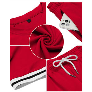 Chándal de verano personalizado OEM al por mayor ropa informal y cómoda media manga 100% algodón chándal de verano para hombres - Product Image 5