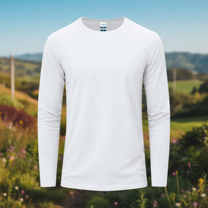 T-Shirt Personalizzata a Maniche Lunghe con Base Bianca, Gadget Promozionale Personalizzabile - Product Image 3