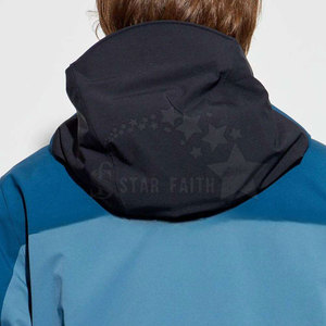 Chaqueta de Esquí con Capucha para Exteriores, Logotipo Frontal, Ecológica, Transpirable, Impermeable, Resistente al Frío, para Aventuras Invernales en la Nieve - Product Image 4