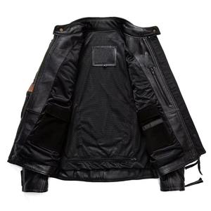 Chaqueta de cuero para hombre de nuevo estilo de alta calidad, ropa de calle, chaqueta cortavientos para motocicleta, chaqueta de cuero de motorista de diseño personalizado - Product Image 4
