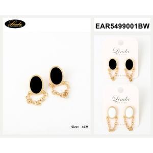 Orecchini a perla Linda, 2 cm, placcati oro, con perle finte rotonde, gioielli da donna alla moda per matrimoni - Product Image 2