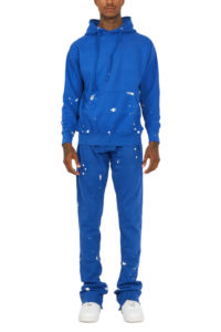 Survêtement Personnalisé Survêtement D'été Lavage À L'acide Deux 2 Pièces Ensemble Sérigraphie Cropped t-shirt et Short Ensemble Hommes - Product Image 2