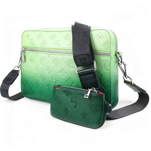 Nuevo bolso cruzado de un solo hombro tejido informal PU hombres de negocios mensajero bolso de pecho venta al por mayor hombres bolsos de mano - Product Image 1