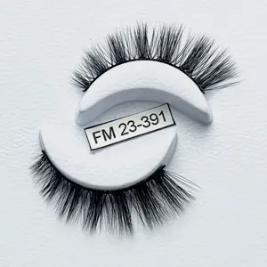 Wholesale natural 3D Faux Mink false eyelash ODM OEM SERVICE cruelty free and environmental save eyelashes with best quality