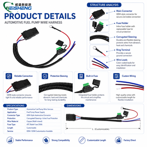 Rangkaian Kabel Pompa Bahan Bakar Otomotif dengan Selubung Kepang PVC untuk Mobil Penumpang dan Sepeda Motor IP67 Pengiriman Bahan Bakar Kontrol Mesin - Product Image 3
