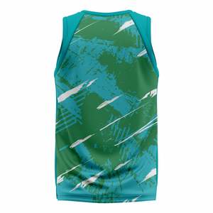 Maillot de basket-ball des États-Unis, imprimé sur mesure, professionnel, séchage rapide, respirant, 100% polyester, sans manches, maillot d'équipe - Product Image 3
