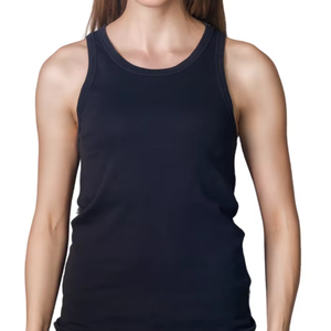 Camiseta sin mangas de longitud corta de LICRA de algodón transpirable para mujer, vestido de Jersey de tela suave - Product Image 1