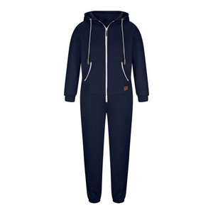 Mono con capucha para hombre, pijama de una pieza con cremallera, mono, chándal para correr, mono general, chándal con capucha Drawtsring con bolsillos - Product Image 3