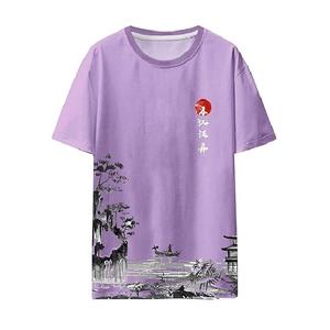 Bangladesh Fabricante Exportación Calidad Ecológico Transpirable Tallas grandes Solo Jersey 100% Algodón Manga corta O-cuello Hombres - Product Image 4