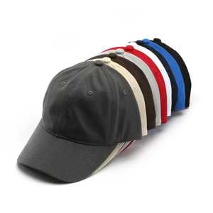 Panel de sombreros unisex Gorras de béisbol hechas de 100% algodón, sin estructura, lisas y personalizables en los sombreros de color - Product Image 1