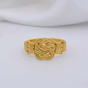 Nueva llegada de moda 18K oro relleno de latón eternidad anillo de bodas nudo celta diseñador clásico de moda para hombres fiestas ODM - Product Image 5