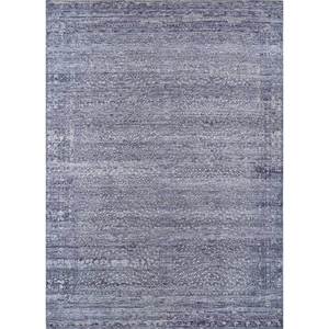 Tapis en laine noué à la main Thyme Blue AKWL-1134 (Cs-03) Grand tapis à motif abstrait pour la décoration de la maison, du salon et du couloir - Product Image 1