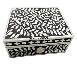 Cajas de joyería con incrustaciones de hueso hechas a mano Tradebyd Caja de regalo para ocasiones festivas especiales - Product Image 3