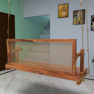Wooden <b>Swing</b> Jhoola Convertible Farmhouse Hotel Living Room Furniture 2 3 Seater Outdoor Indoor Relaxation Handmade Modern - Product Image 6