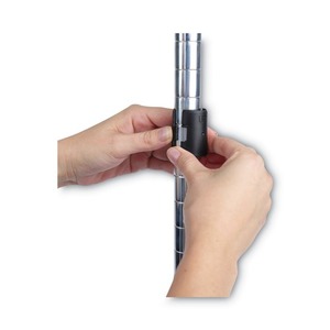 Alera ALESW664818SR NSF Certified 6-<b>Shelf</b> 48 In. X 18 In. X 72 In. <b>Wire</b> Shelving Kit-Silver Standing Type Installation - Product Image 4