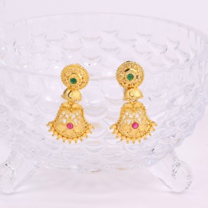 Special Occasion <b>Gold</b> Plated Dangle Set Fashionable Copper Brass Chapado En Oro Oro Laminado Drop <b>for</b> Women <b>for</b> <b>Weddings</b> - Product Image 2