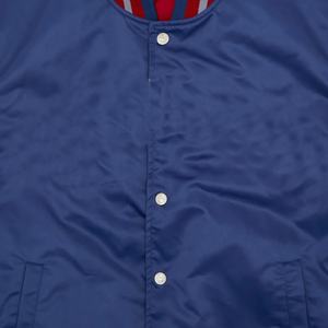 Premium Satin Bomber Varsity Jacket OEM Ropa de abrigo de béisbol personalizada para hombres Mujeres Unisex Fashion Look Varsity Jacket - Product Image 3