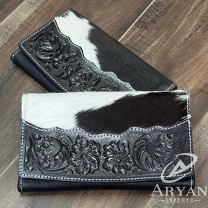 2025 fabricantes de moda diseñador Premium de lujo tarjetero monedero largo cuero mecanizado a mano carteras triples para mujer - Product Image 1