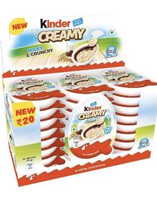 Kinder Crema de Leche y Chocolate Crujiente 19g, 24 Unidades, Dulces para Niños y Adultos, Delicioso Paquete de Regalo de Snacks a Precio Económico - Product Image 4