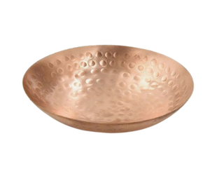 Solid <b>Copper</b> Fruit and Food Serving Bowl with Side <b>Handle</b> Shiny Polished Round Shape <b>Copper</b> Mixing Bowl - Product Image 4