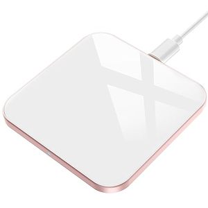 Chargeur sans fil en alliage d'aluminium <span class=keywords><strong>AGPTEK</strong></span> - Certifié 15W Max, charge rapide, port USB Type-C pour caméra industrielle, utilisation d'écouteurs - Product Image 1