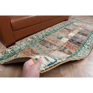 3.1x8 ft Rug, <b>Runner</b> Turkish Rug, <b>Green</b> Persian Rug - Product Image 5