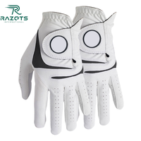Guantes de Golf Personalizados OEM para Niños, Cuero Cabretta Transpirable, Ajuste para Mano Izquierda