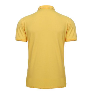 T-shirt polo à manches courtes et confortable pour hommes, motif solide, tissu tricoté au Pakistan au meilleur prix - Product Image 3