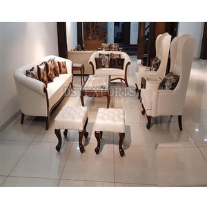 Juego de Sofás de Madera de Teca de Alto Brillo Estilo Victoriano, Exportaciones DST, Muebles de Lujo Hechos a Mano para Sala de Estar, Tamaño Personalizado, Moderno y Profesional - Product Image 2