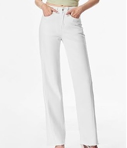 Pantalones Vaqueros de Mezclilla para Hombre, Cintura Media, Estilo Casual Urbano, Elásticos, Tela Oxford, Cintura Elástica, Corte Regular, Acampanados, Transpirables - Product Image 4