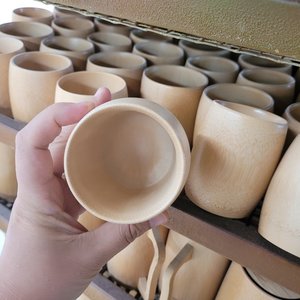 Eco friendly manufacturing process bamboo <b>reusable</b> <b>straw</b> tableware dinnerware made in Vietnam - Product Image 6