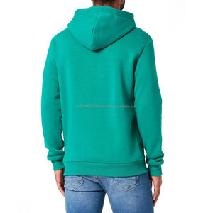 Sweats à capuche pour hommes 100% coton, logo personnalisé brodé, uni, teinture unie, mode streetwear pour l'hiver, approvisionnement en gros - Product Image 3